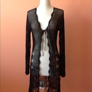 Knit long sleeve knitted top